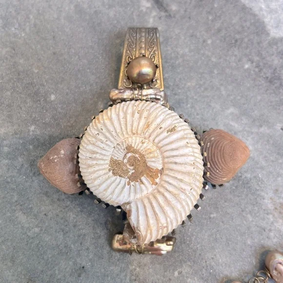 JAN MICHAELS SAN FRANCISCO Freshwater Pearl Shell Vintage necklace Set Retired - Picture 4 of 10